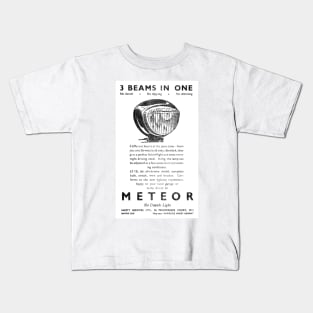 Safety Services - Meteor No Dazzle Light - 1939 Vintage Advert Kids T-Shirt